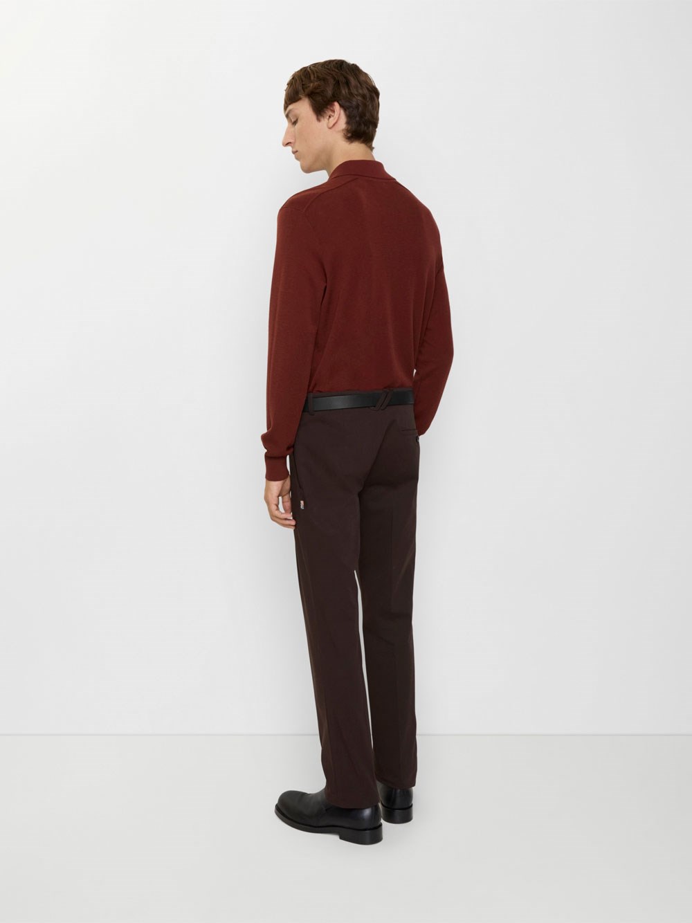 SLIM FIT COTTON CHINO TROUSERS 