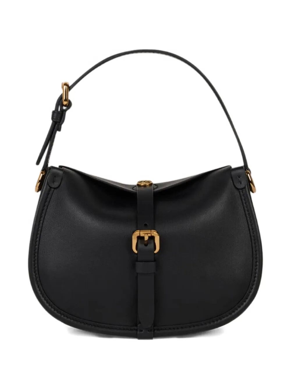 Etro Small Leather Pony Bag In Black