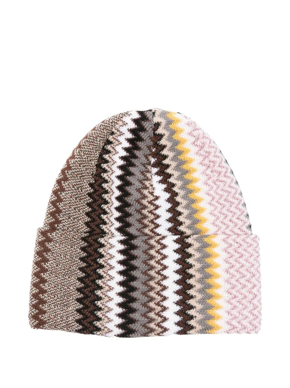 Missoni Zigzag Knitted Beanie In Multi