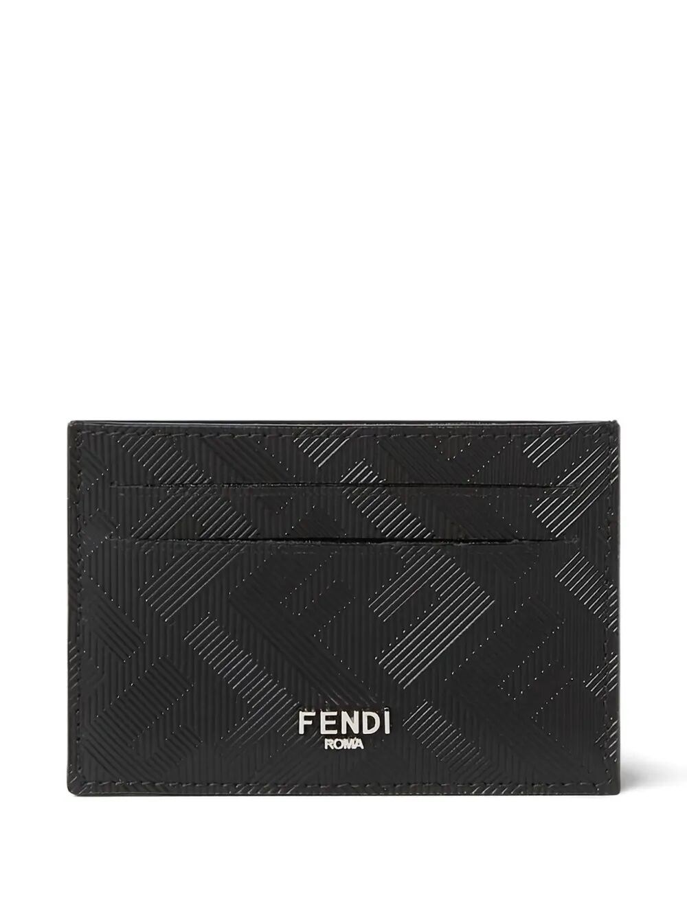 Fendi Flat Card Case Accessories In Black