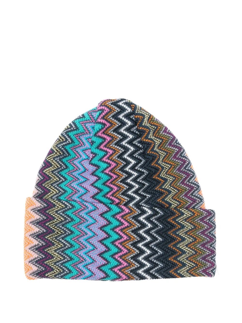 Missoni Zigzag Knitted Beanie In Multi