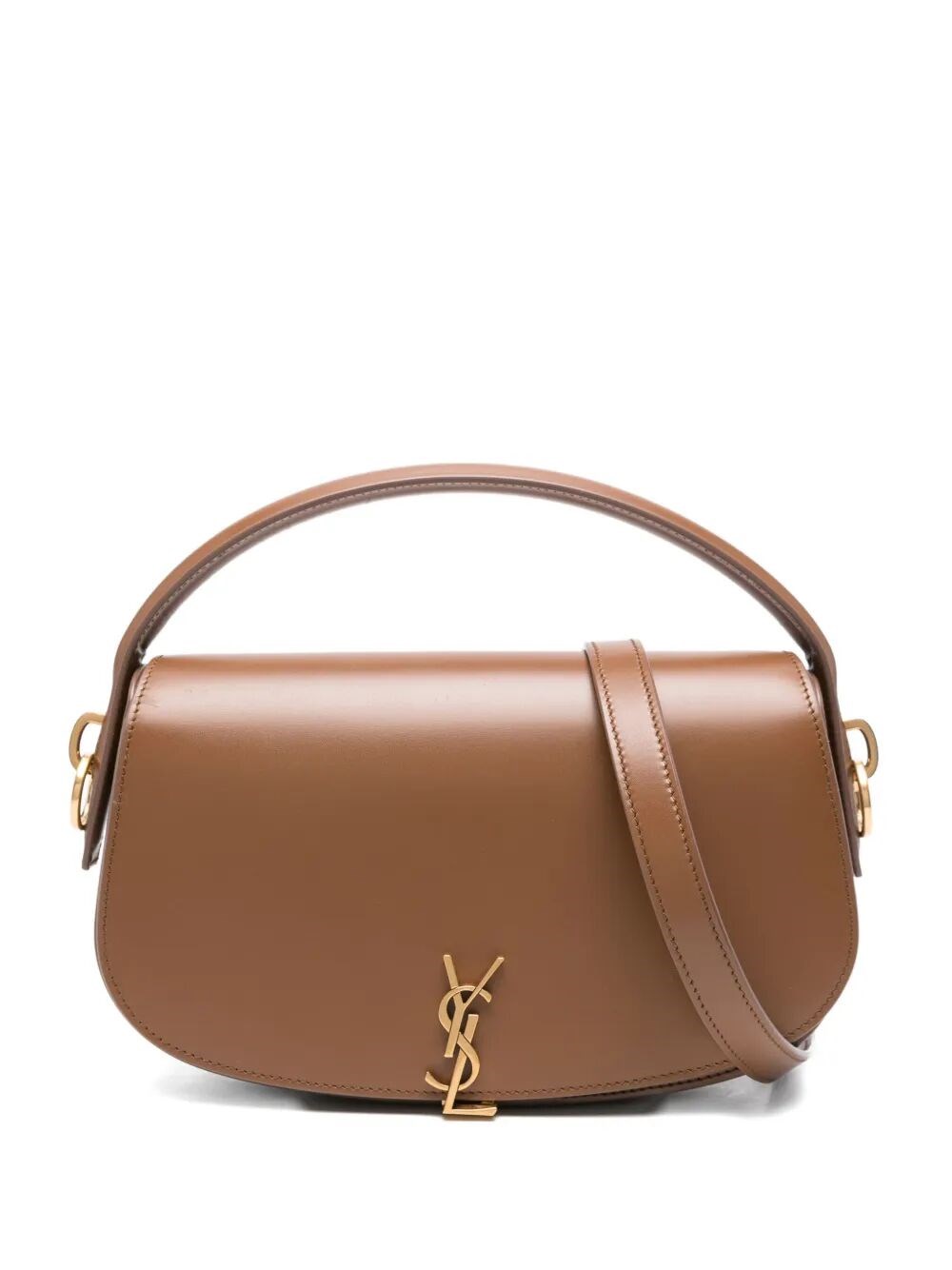 Saint Laurent Leather Shoulder Bag In Brown