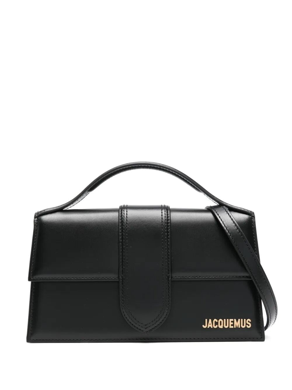 Jacquemus Rectangular Top Handle Detachable Strap Shoulder Bag In Black