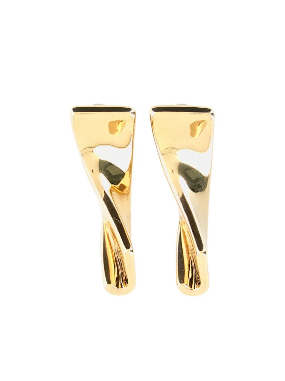Jacquemus Curved Design Earrings For Modern Style In Silver