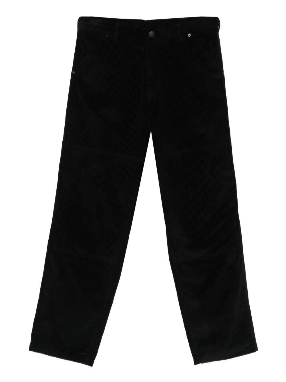 Moncler Corduroy-panel Trousers In Black