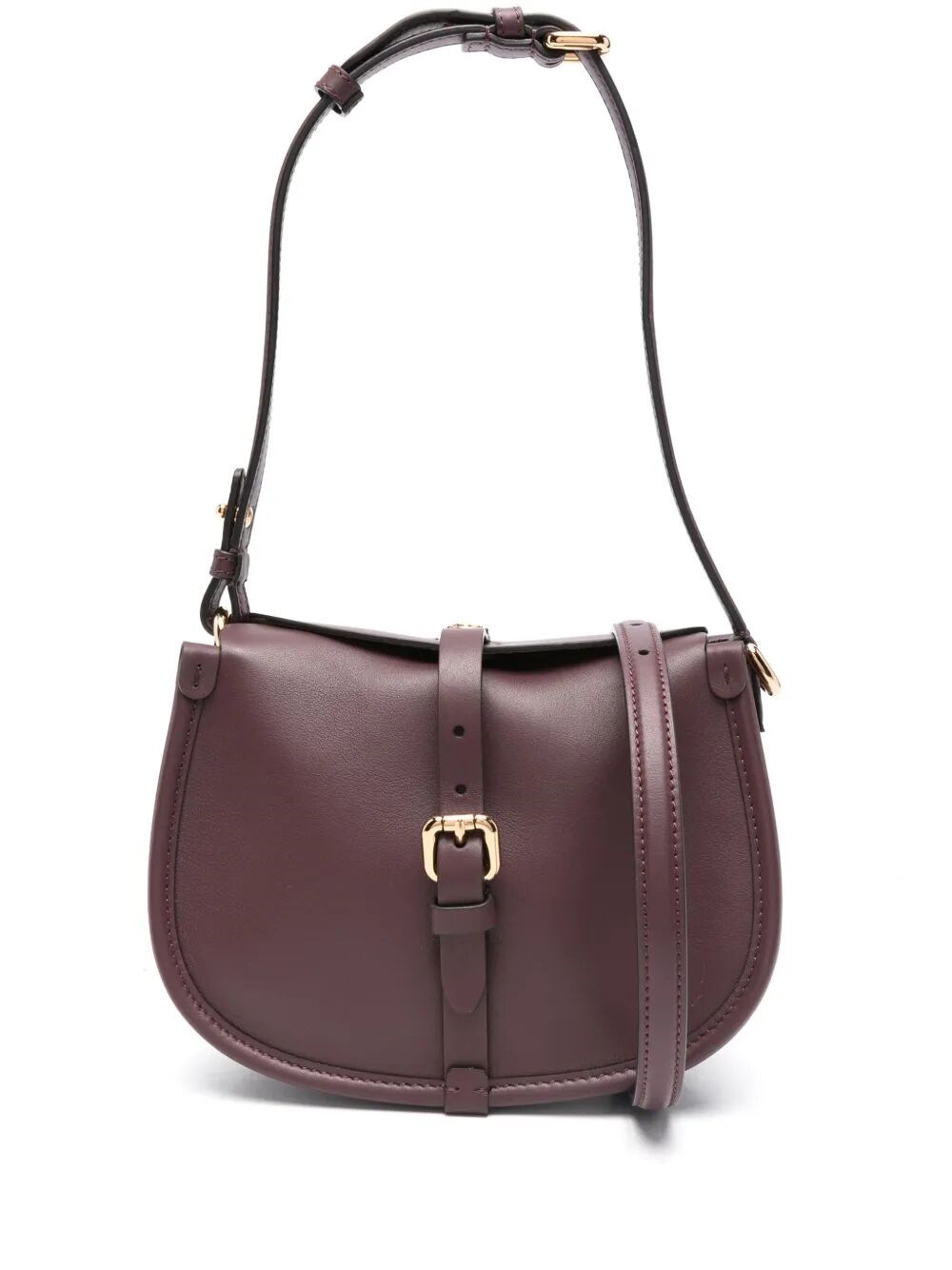 Etro Small Crossbody Bag With Adjustable Strap And Buckle Detail In Brown