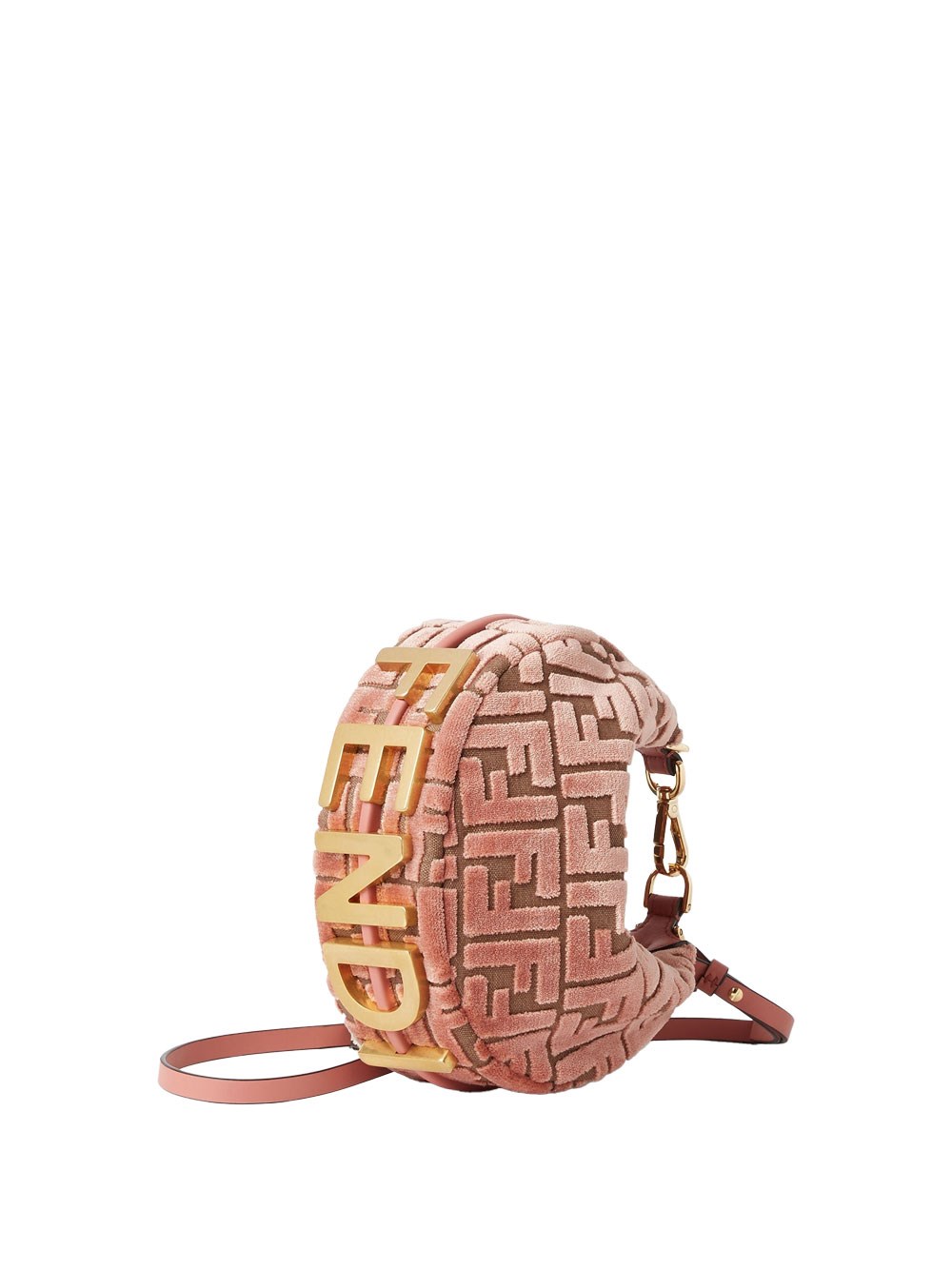 FENDIGRAPHY MINI HOBO BAG IN FF JACQUARD VELVET