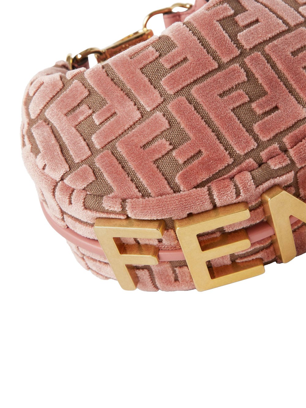 FENDIGRAPHY MINI HOBO BAG IN FF JACQUARD VELVET