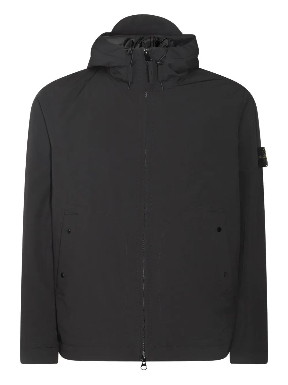 Stone Island Soft Shell Padded Jacket With Waterproof And Windproof Membrane In Black