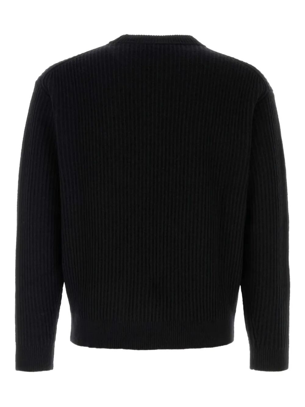 FOX HEAD WOOL RIBBED JUMPER