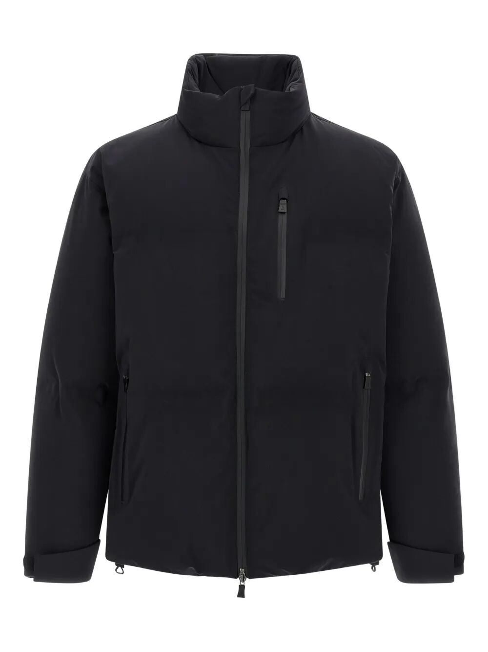 Herno New Impact High-neck Short Down Jacket Clothing In Black
