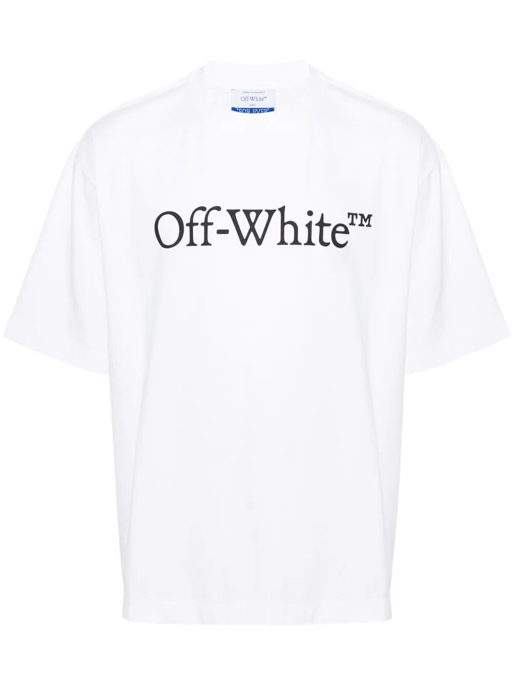 Off-white Big Logo Print Skate Cotton T-shirt In White