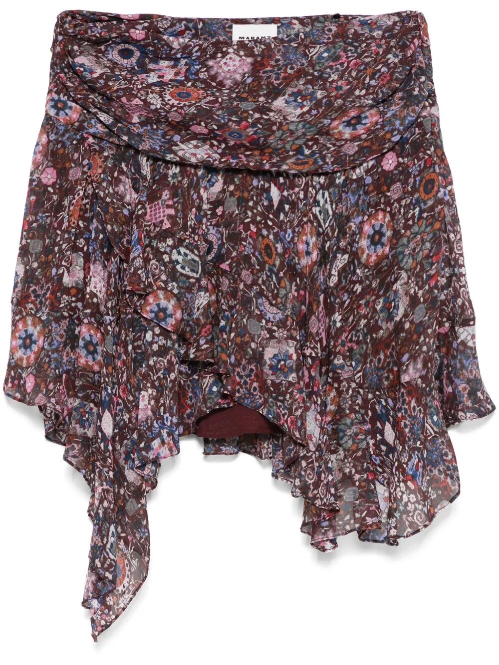 Isabel Marant Étoile Berenicia Short Printed Frilly Skirt Clothing In Multi