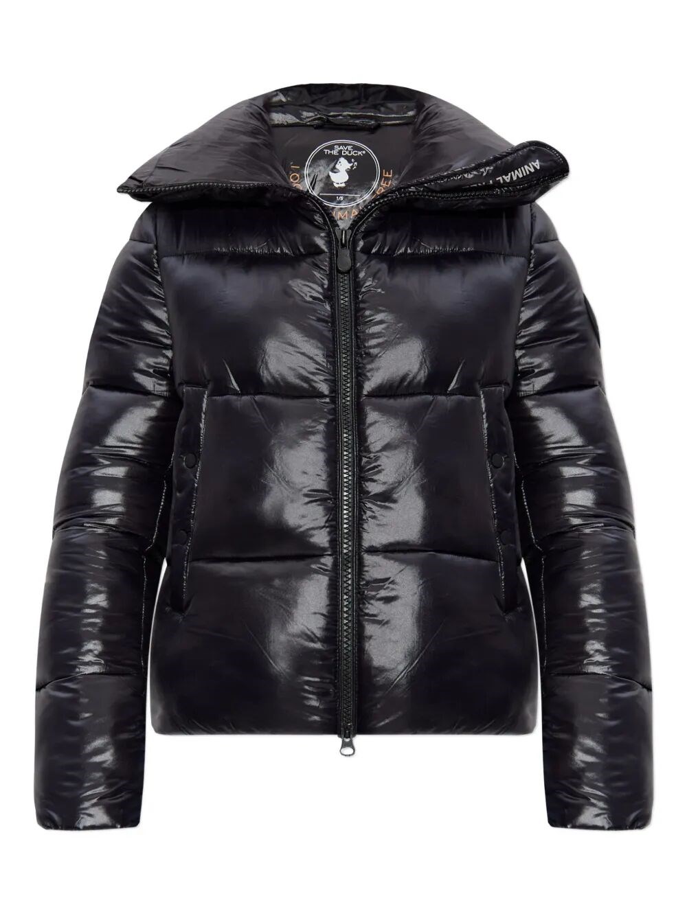 Save The Duck Isla High-neck Puffer Jacket In Black