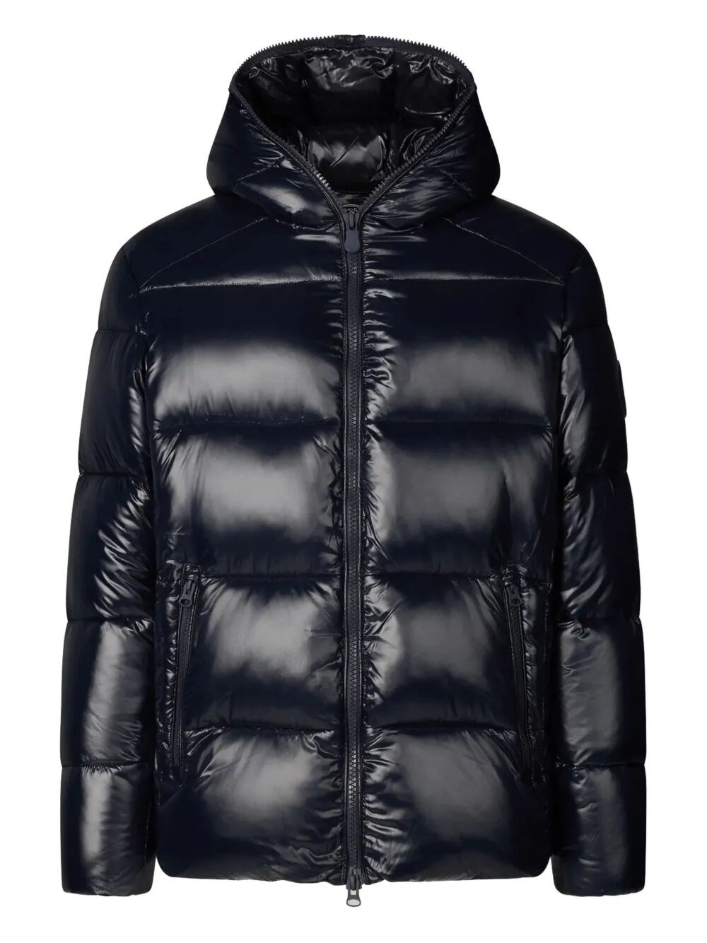 Save The Duck Hooded Puffer Jacket In Blue