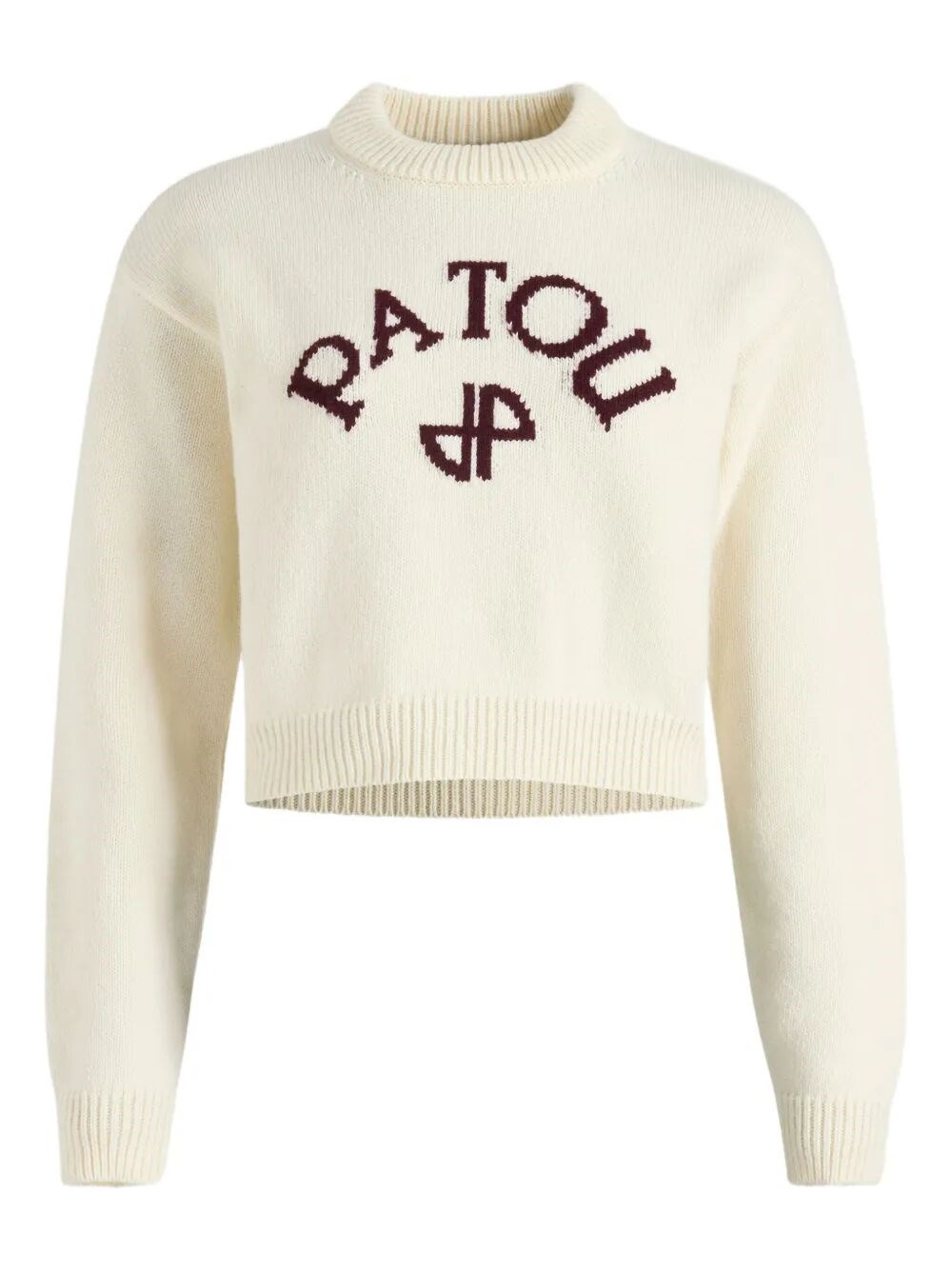 Patou Logo And Jp Monogram Intarsia Wool And Cashmere Jumper Clothing In White