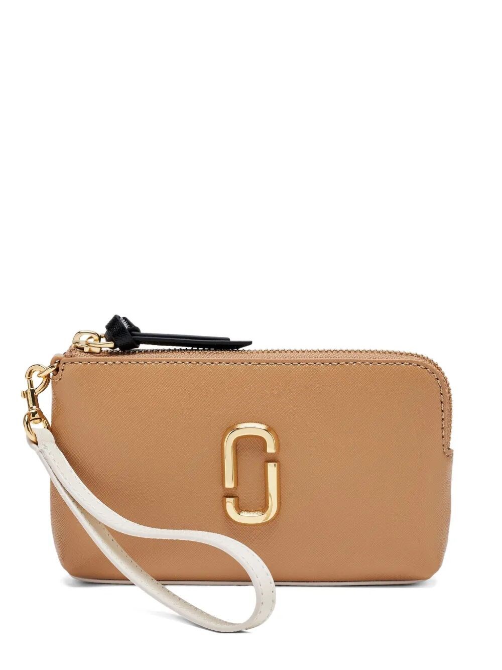 Marc Jacobs The Snapshot Wristlet Leather Clutch In Brown