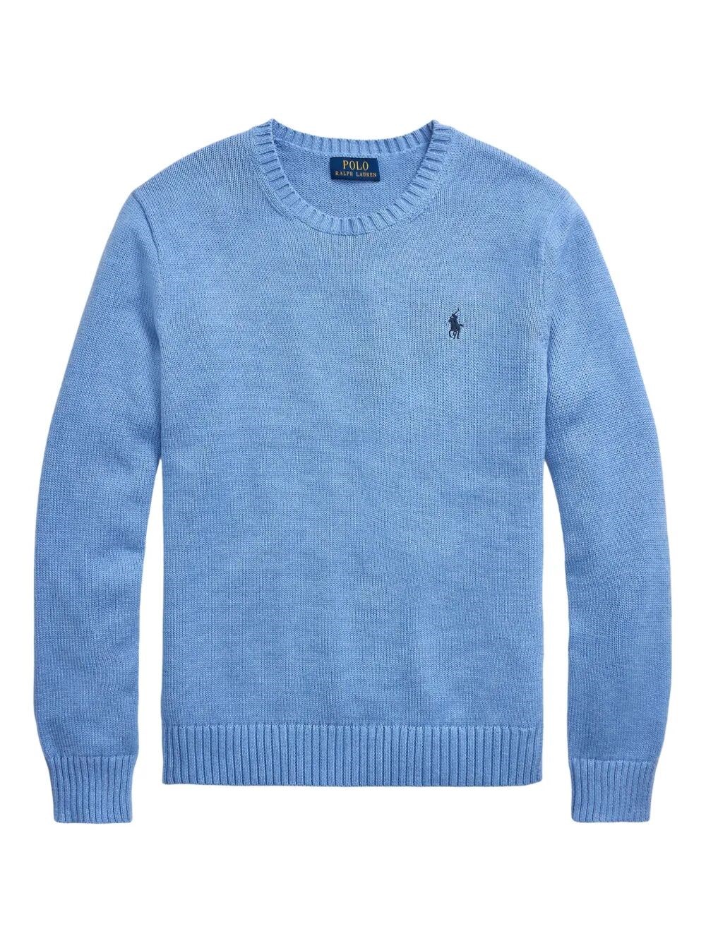 POLO PONY COTTON KNIT PULLOVER