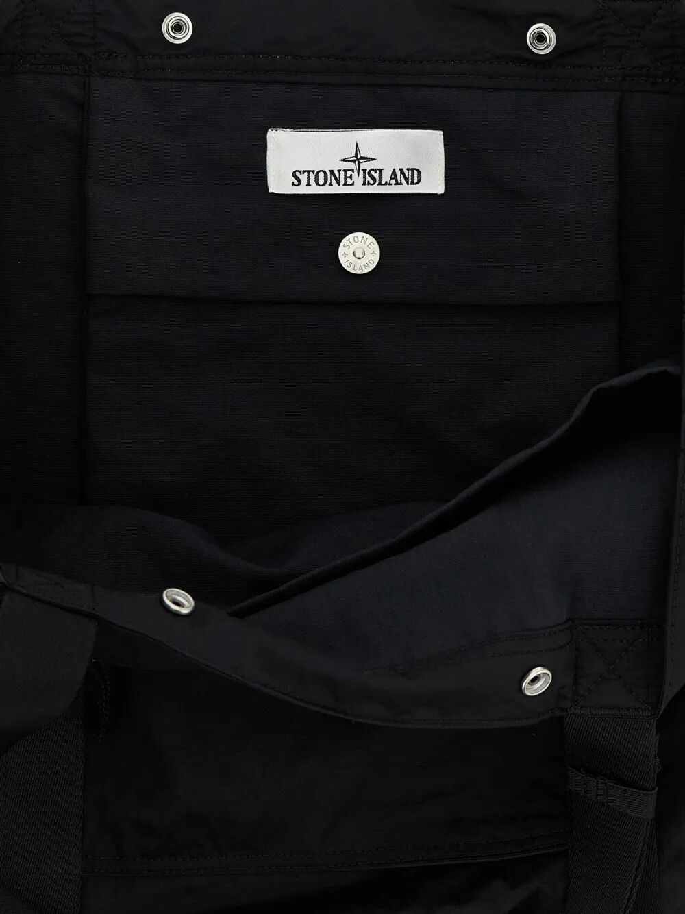 LOGO-PATCH NYLON TOTE BAG