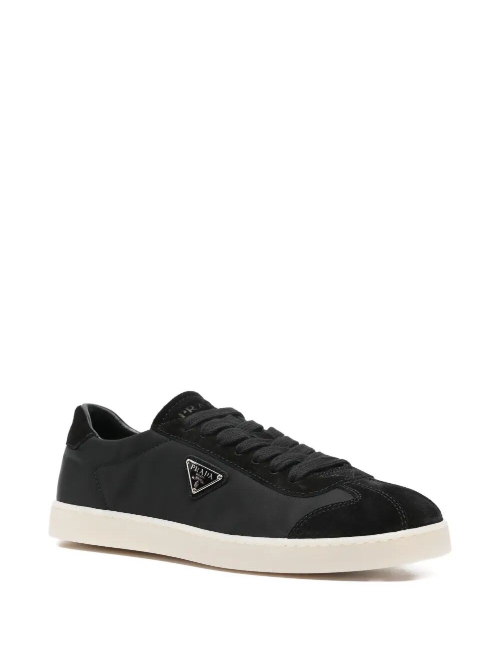 NYLON SNEAKERS WITH SUEDE INSERTS