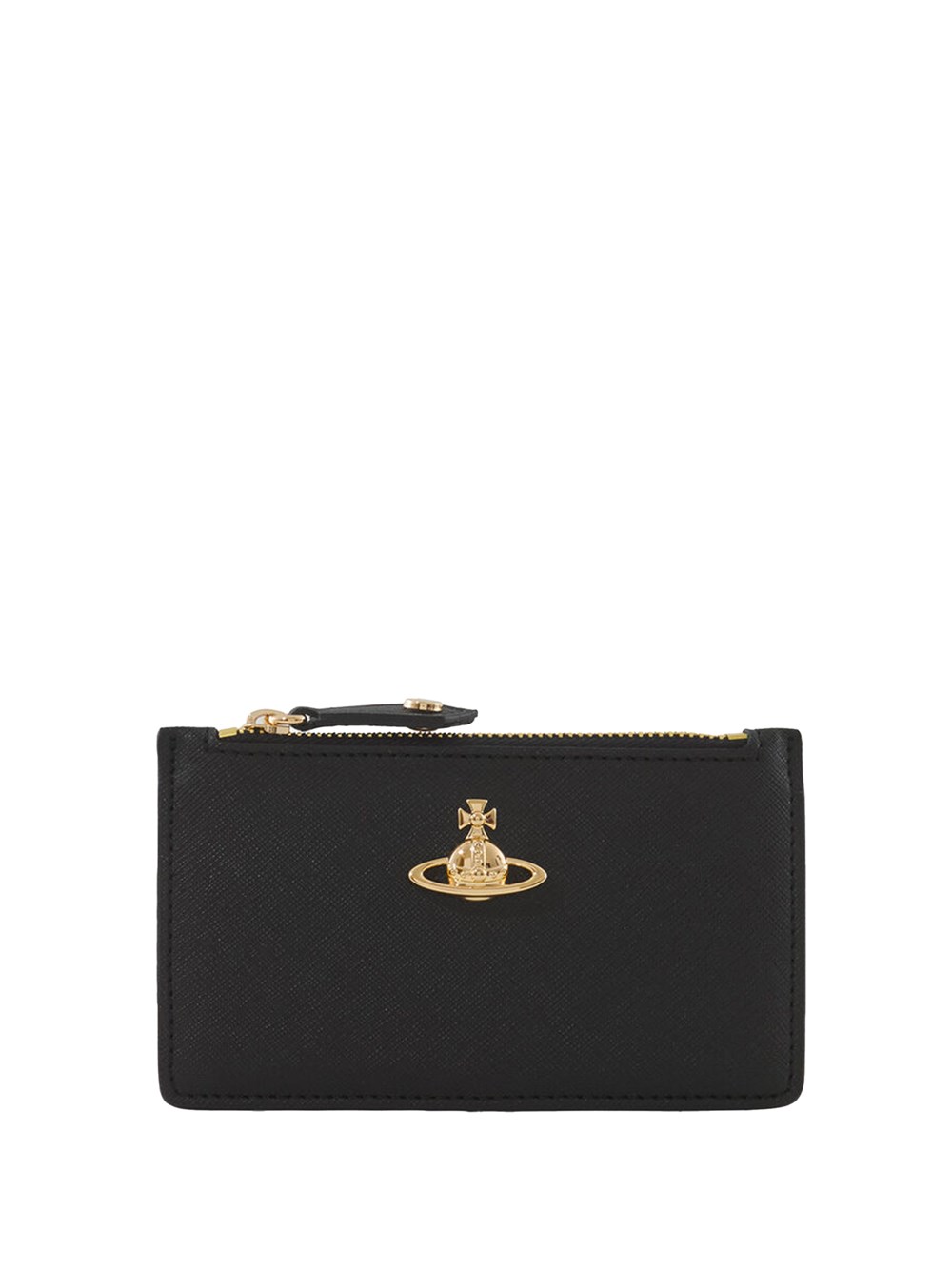 Vivienne Westwood Slim Long Card Holder In Black