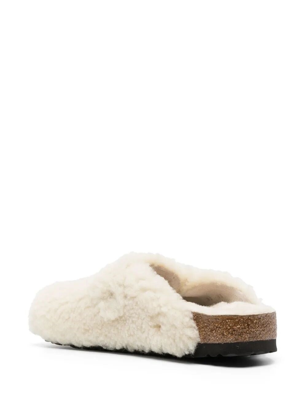 SHEARLING BOSTON BIG BUCKLE MULE