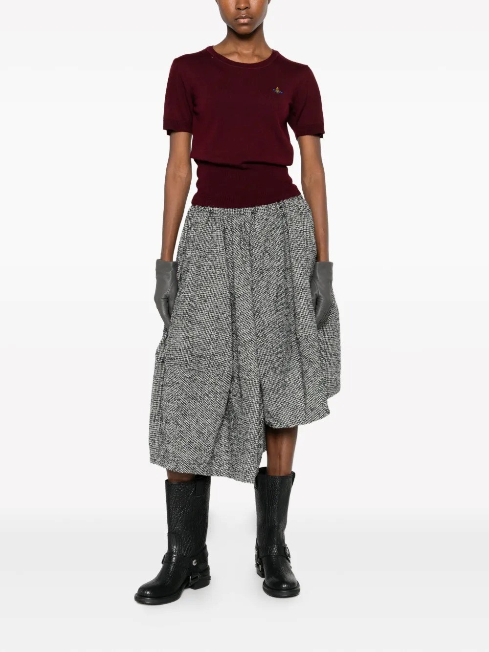 BEA KNITTED SHORT-SLEEVED TOP 