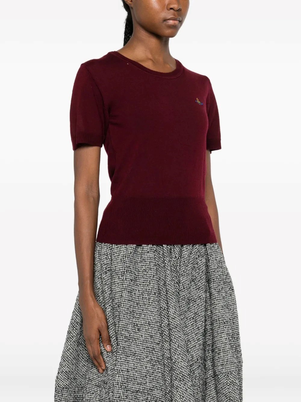 BEA KNITTED SHORT-SLEEVED TOP 