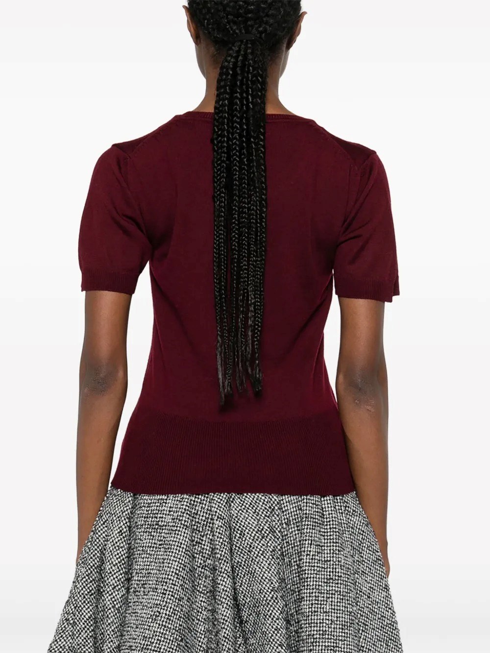 BEA KNITTED SHORT-SLEEVED TOP 