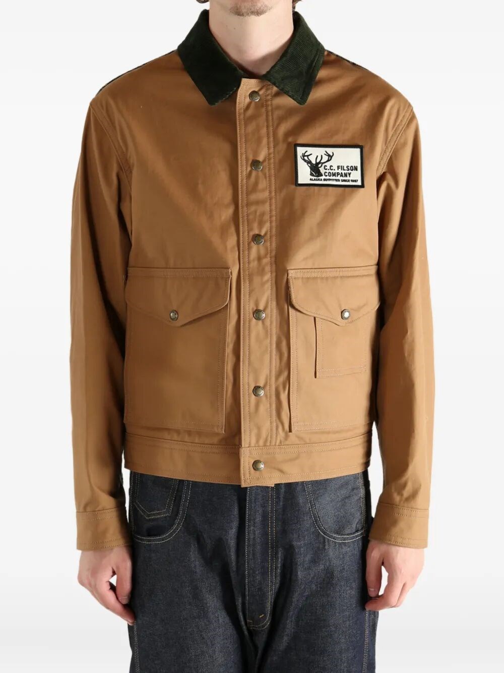 X FILSON COTTON OXFORD AND WOOL WORKWEAR BLOUSON