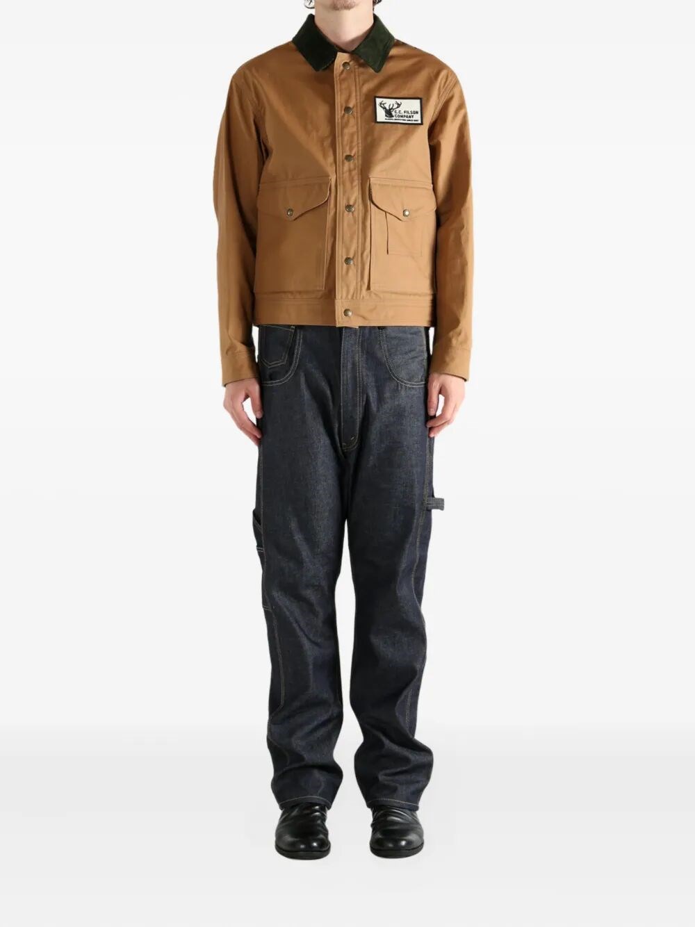 X FILSON COTTON OXFORD AND WOOL WORKWEAR BLOUSON