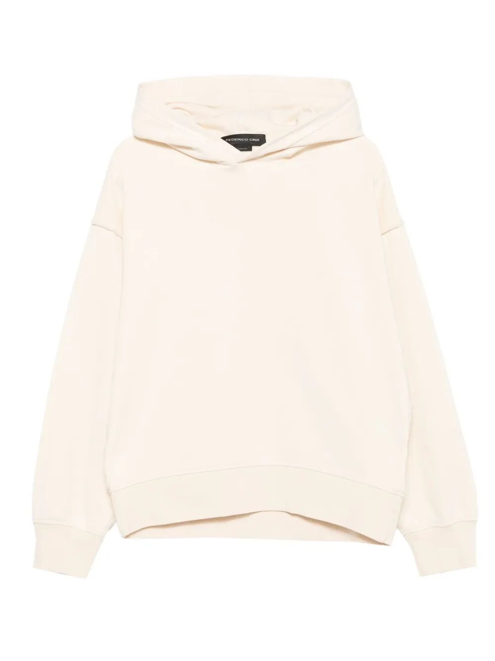 Federico Cina Tortellino Recipe Cotton Hoodie Clothing In Neutral