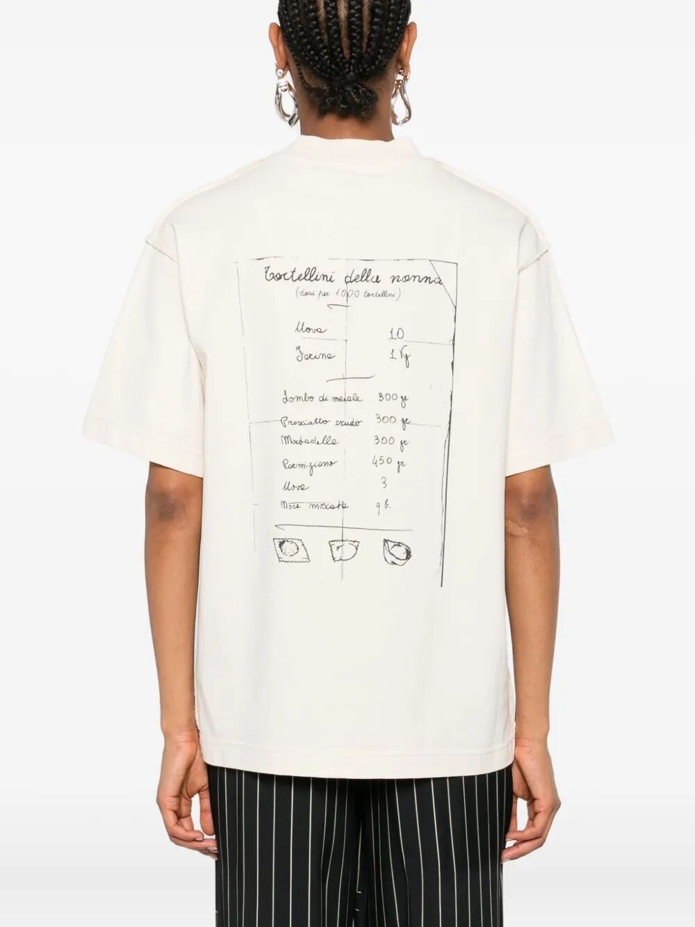 TORTELLINO RECIPE COTTON T-SHIRT 