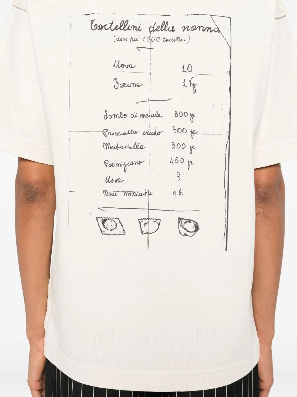 TORTELLINO RECIPE COTTON T-SHIRT 