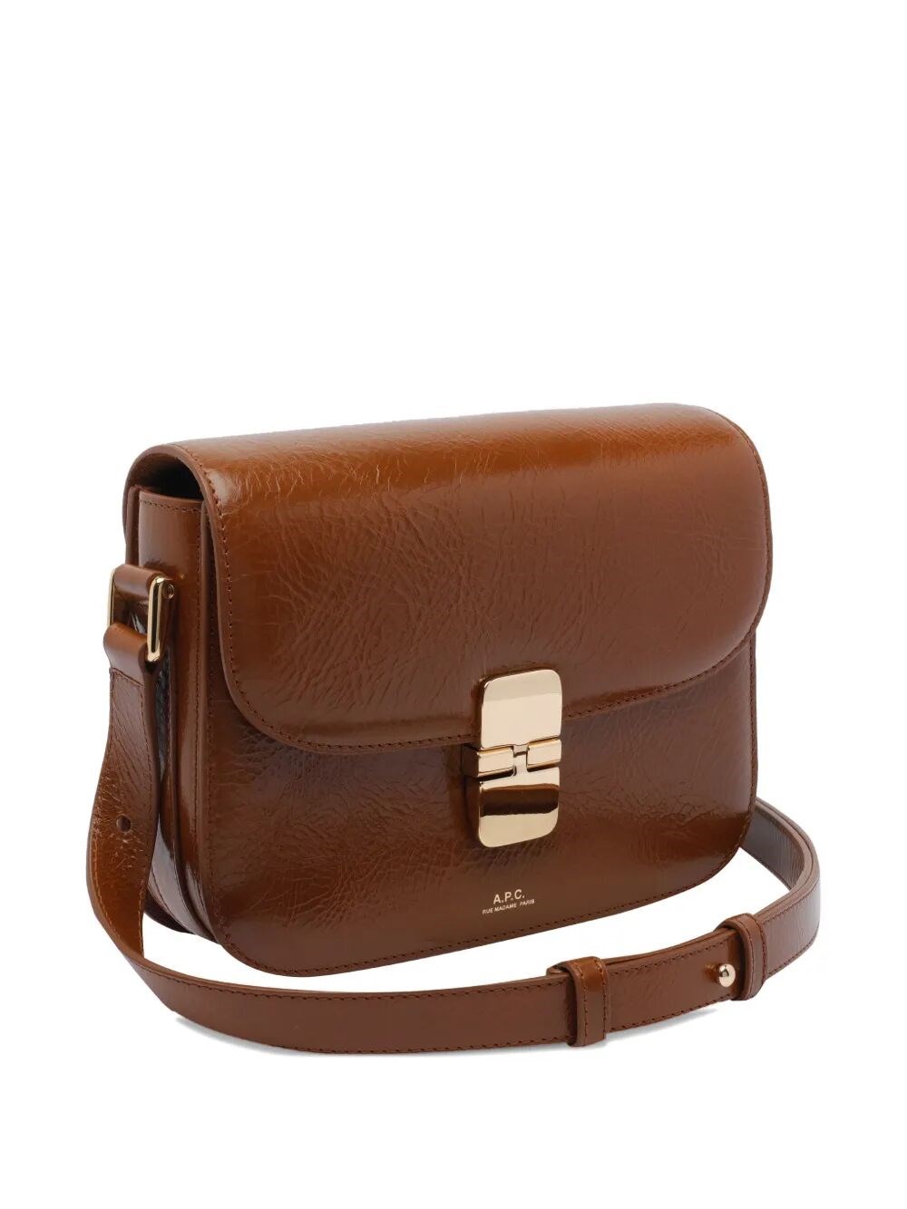 GRACE SMALL BAG IN CRINKLED LEATHER