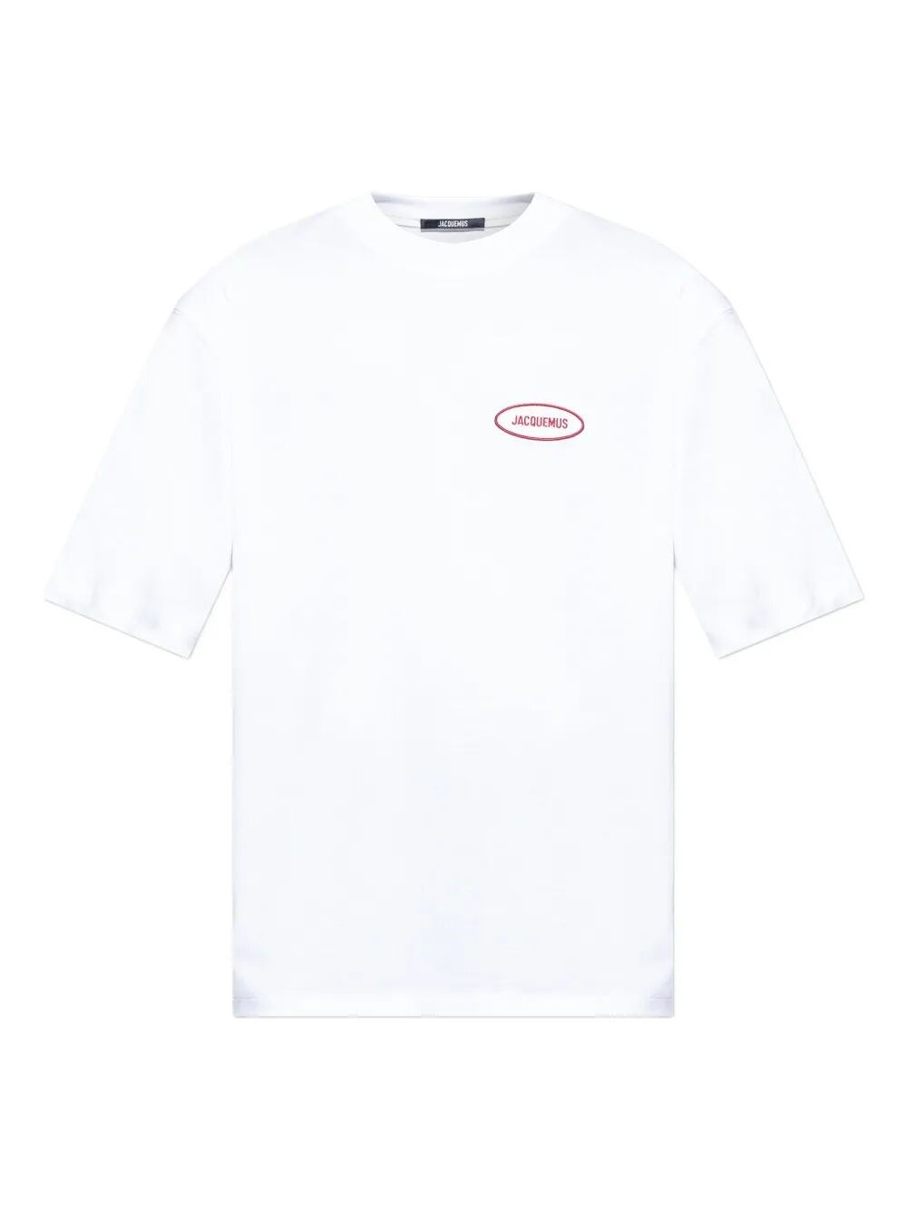 Jacquemus Mens Station Patch White Stazione Brand-patch Cotton-jersey T-shirt In White