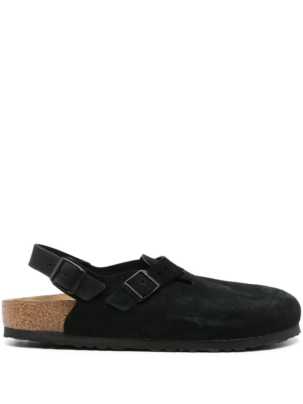 Birkenstock Tokio Unisex Suede Mules Shoes In Black