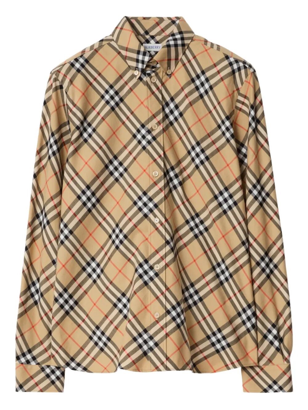 Burberry Roan Relaxed Fit Check Cotton Flannel Shirt Clothing In Brown