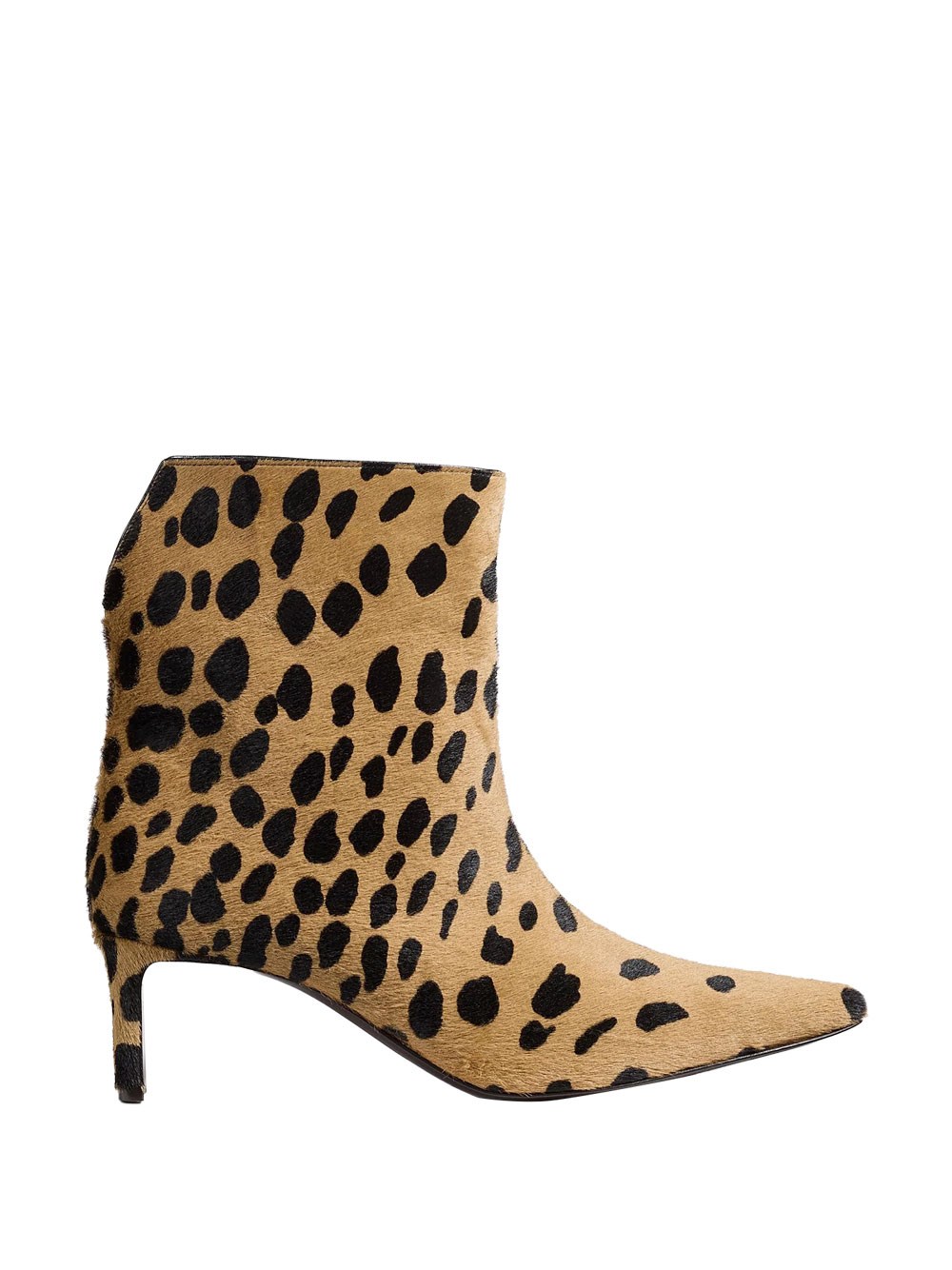 Khaite Ona Hyena-printed Calf Hair Ankle Boots In Brown