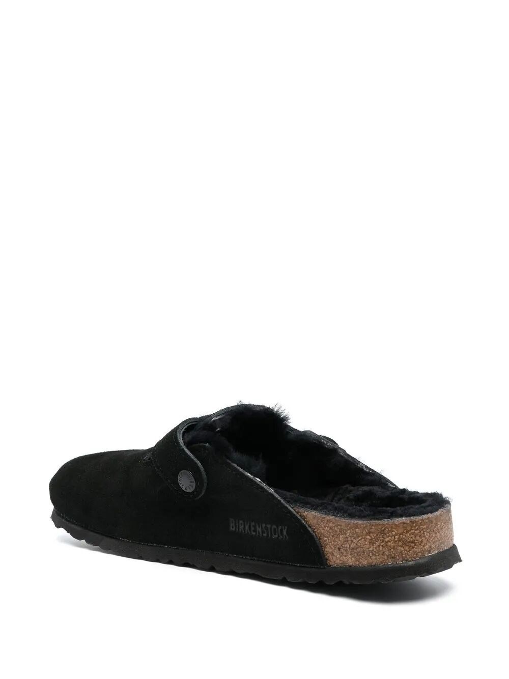 ARIZONA UNISEX SUEDE MULE WITH SHEARLING LINING 