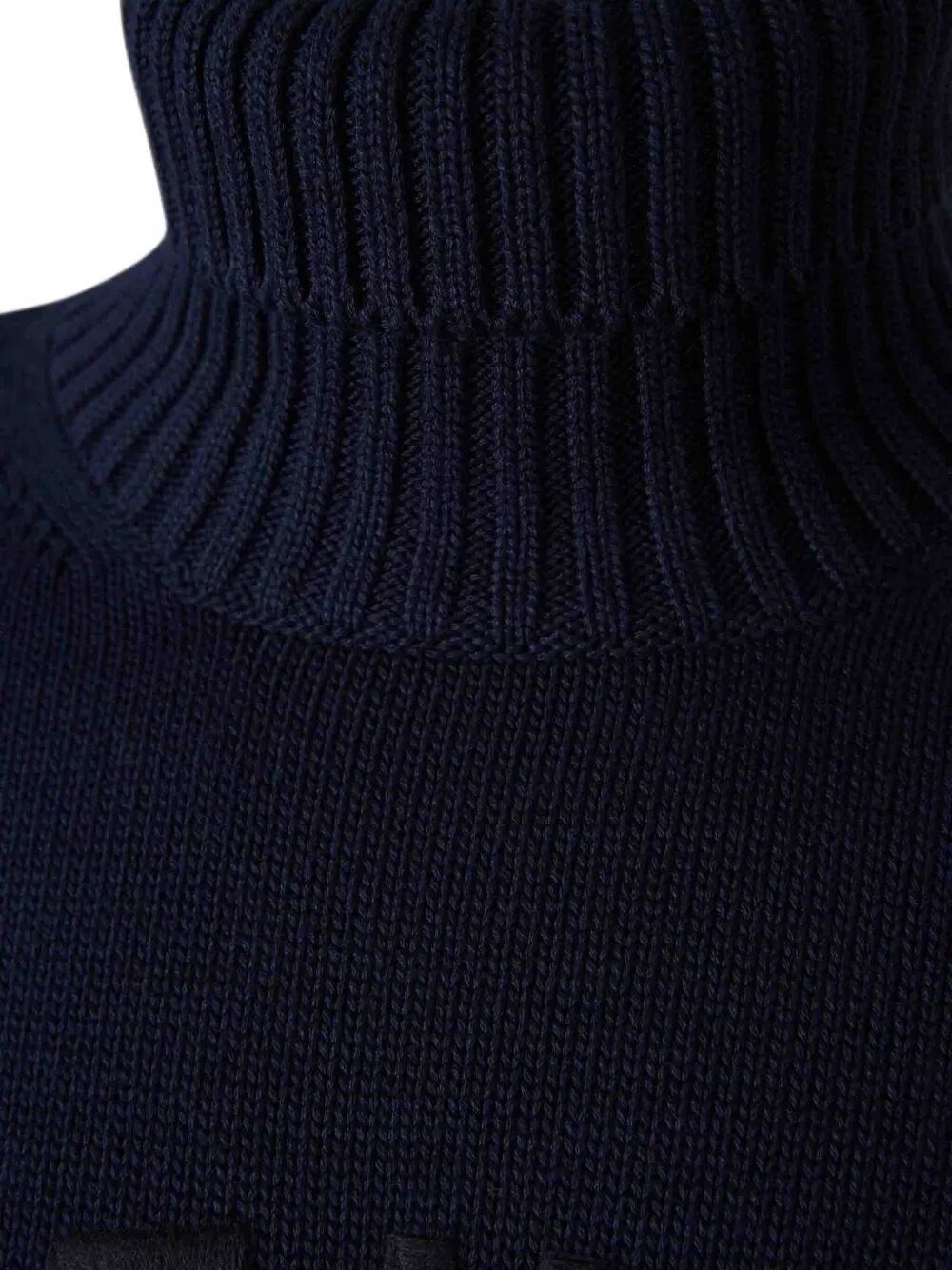 TURTLENECK SWEATER IN COTTON WITH GIVENCHY PARIS EMBROIDERY
