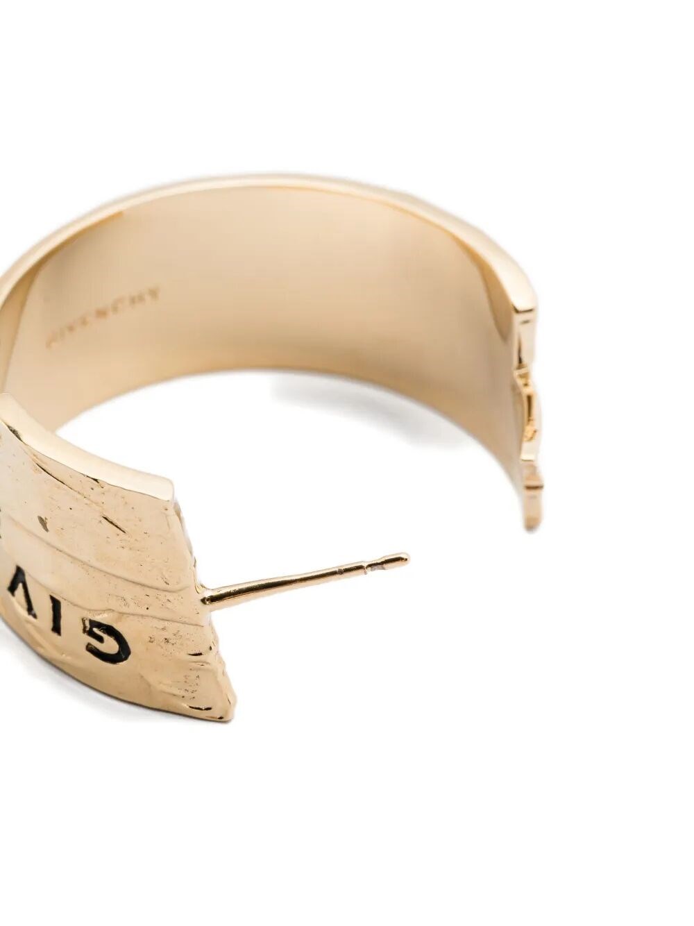 GIVENCHY TAPE EARRINGS IN METAL AND ENAMEL