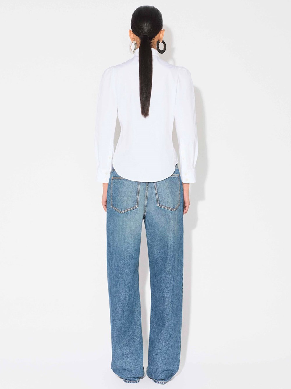 LOW WAIST DENIM PANTS