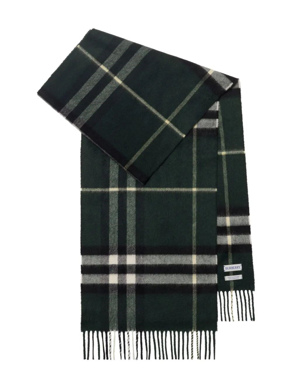 Burberry Giant Check Cashmere Scarf Accessories In Black