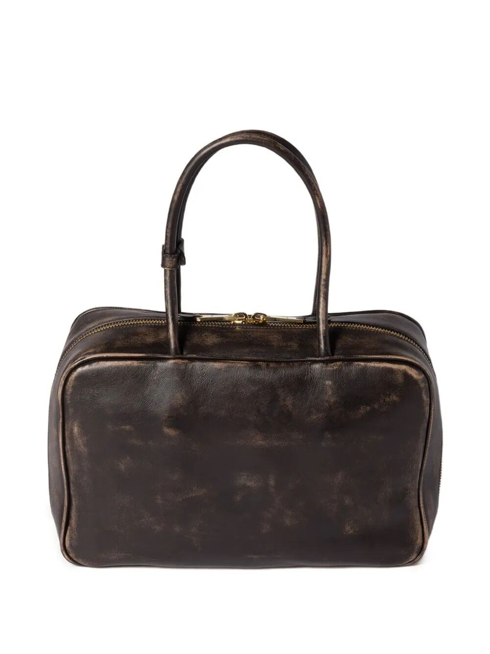 BEAU VINTAGE-EFFECT NAPPA LEATHER BAG