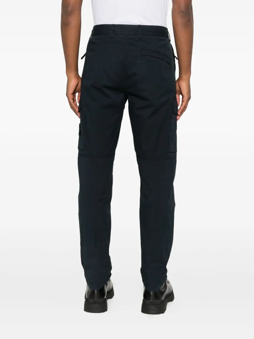 STRETCH COTTON TWILL CARGO PANTS