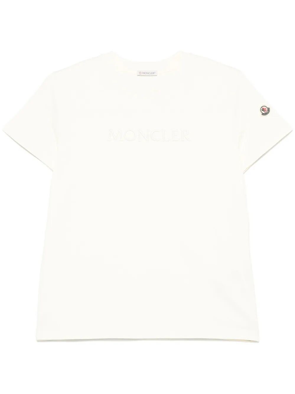 EMBROIDERED TONAL LOGO COTTON T-SHIRT
