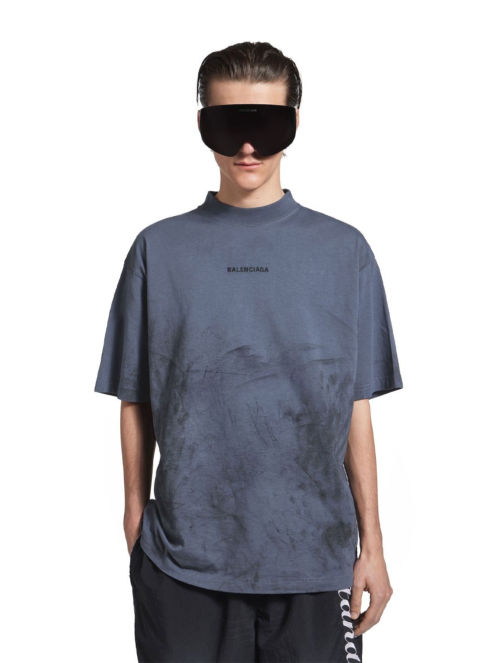 BALENCIAGA BACK MEDIUM FIT T-SHIRT IN FADED JERSEY