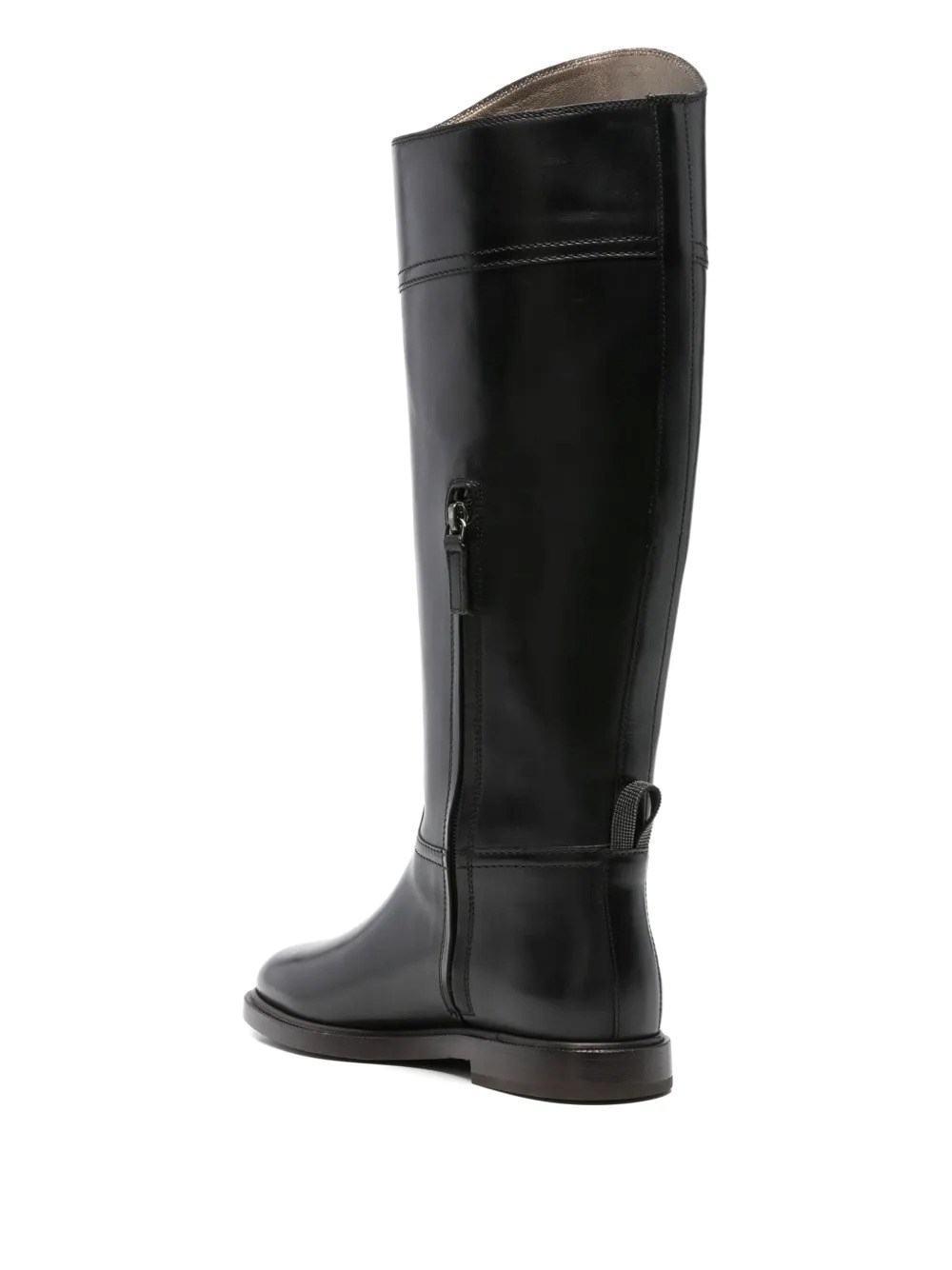 LEATHER HIGH RIDING BOOTS