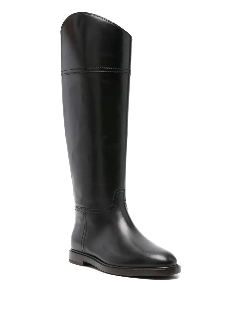 LEATHER HIGH RIDING BOOTS